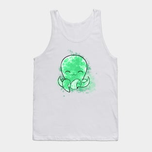 Cute green octopus Tank Top